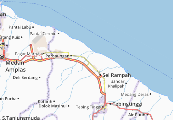 Karte Stadtplan Teluk Mengkudu