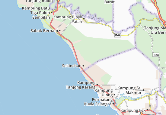 Mapa Sekinchan