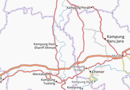 Karte Stadtplan Kampung Paya Baru