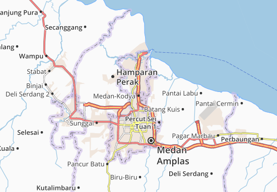 Karte Stadtplan Medan-Kodya