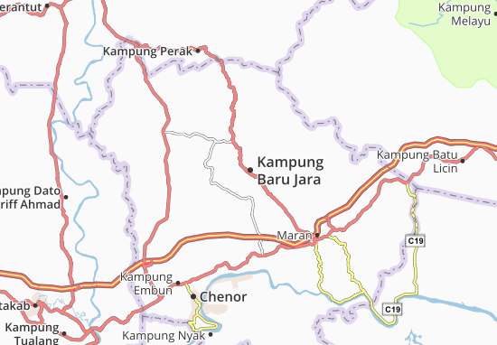 Karte Stadtplan Kampung Baru Jara