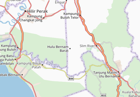 Detailed Map Of Hulu Bernam Barat Hulu Bernam Barat Map