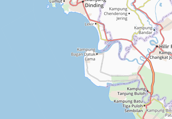 Karte Stadtplan Kampung Rungkup Kechil