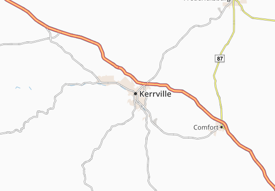 Karte Stadtplan Kerrville