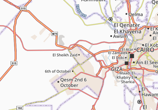 Mapa El Sheikh Zaid