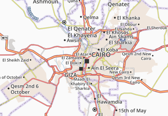Kaart Plattegrond El Zamalek