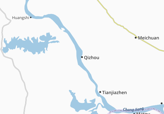 Mapa Qizhou