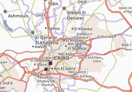 Mapa Ain Shams El Sharkia