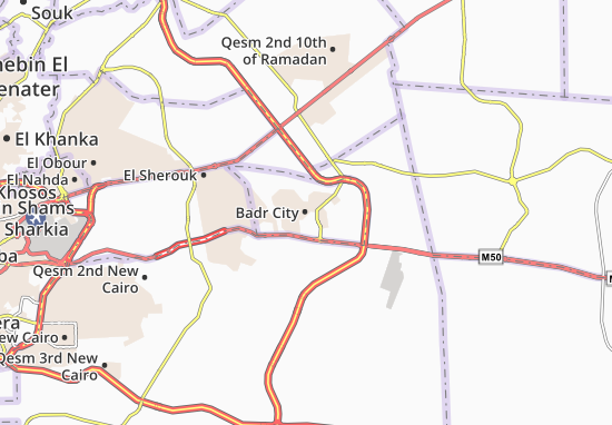 Mapa Badr City