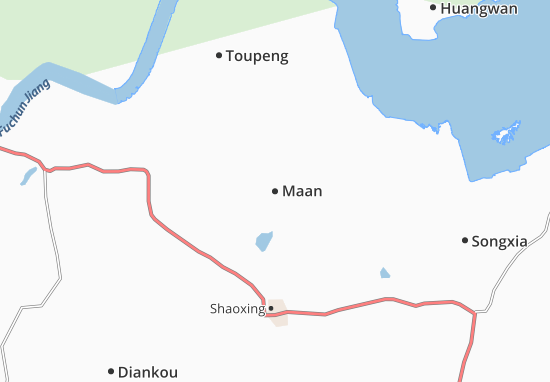 Karte Stadtplan Maan