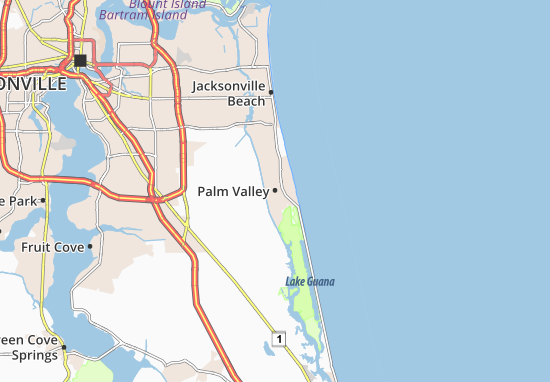 Kaart Plattegrond Palm Valley