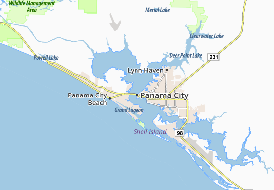 Mapa Panama City