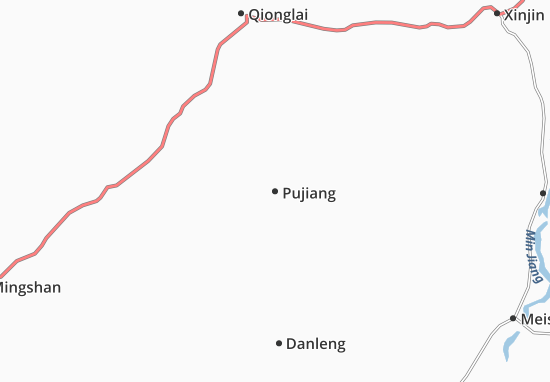 Karte Stadtplan Pujiang