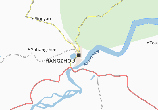 Mapa Hangzhou