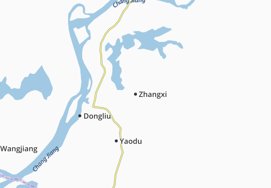 Karte Stadtplan Zhangxi