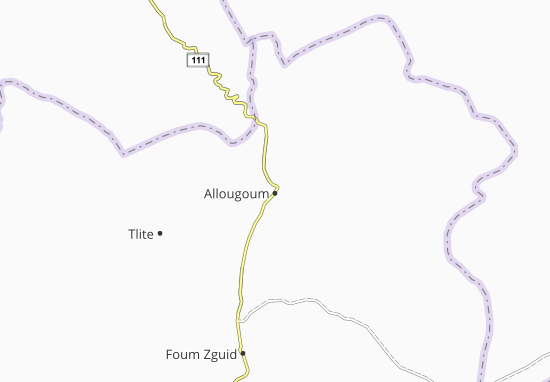 Mapa Allougoum