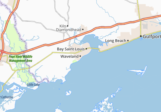 Mapa Waveland