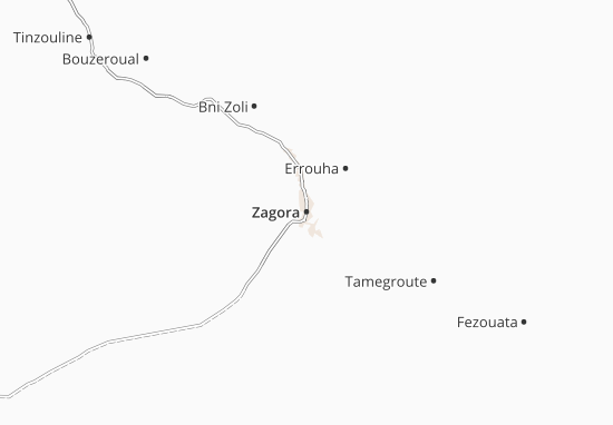 Mapa Zagora