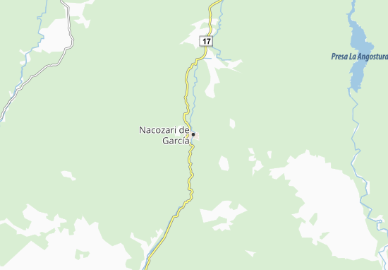 Mapa Nacozari de García