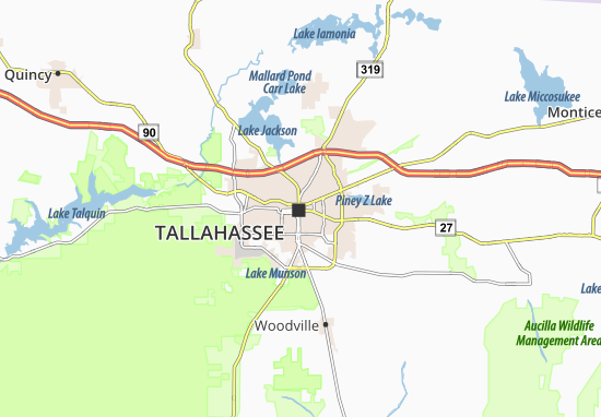 Karte Stadtplan Tallahassee