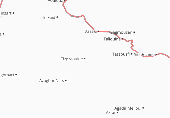 Mapa Tizgzaouine