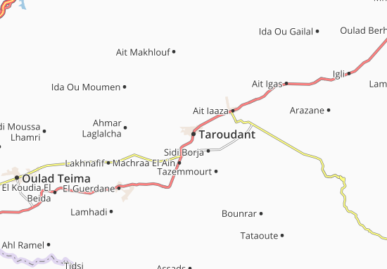 Mapa Taroudant