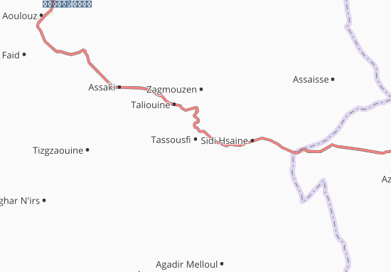 Mapa Tassousfi