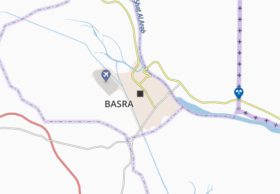 Mapa Basra
