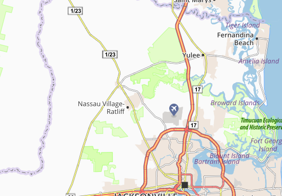 Kaart Plattegrond Nassau Village-Ratliff