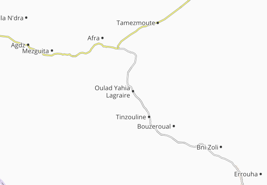 Mapa Oulad Yahia Lagraire