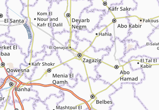 Mapa Zagazig