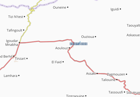 Mapa Aoulouz