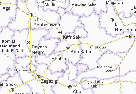 Karte Stadtplan Abo Kabir