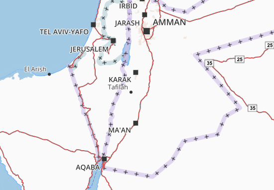 Mapa Tafilah