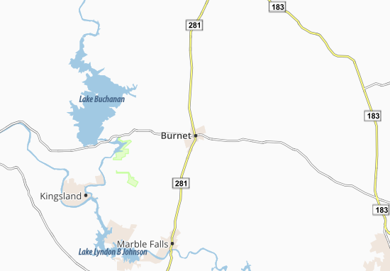 Mapa Burnet