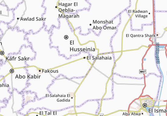 Karte Stadtplan El Salahaia