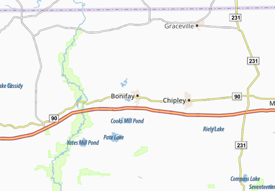 Kaart Plattegrond Bonifay