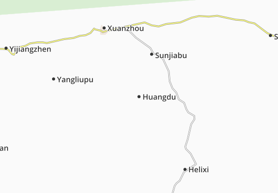 Kaart Plattegrond Huangdu