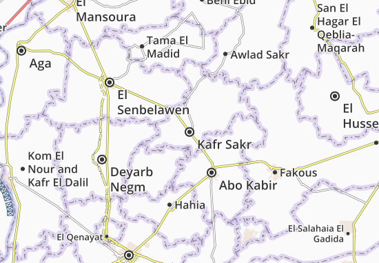 Karte Stadtplan Kafr Sakr