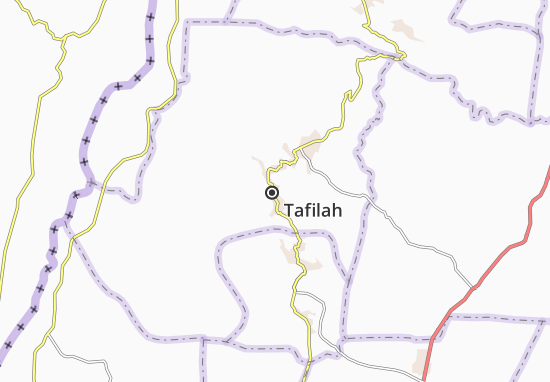 Karte Stadtplan Tafilah