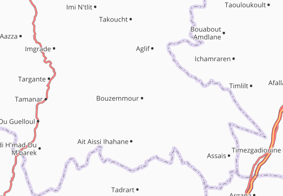 Kaart Plattegrond Bouzemmour