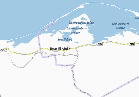 Mapa Bear El Abd