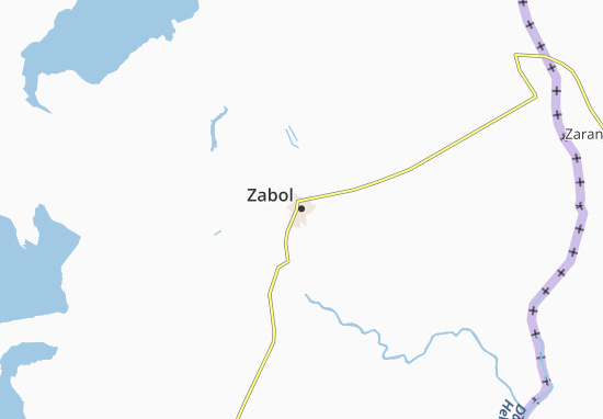 Mapa Zabol