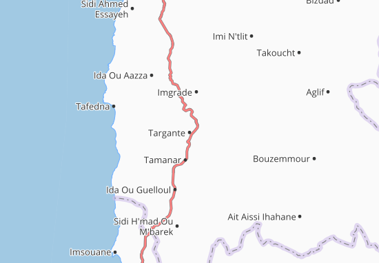 Mapa Targante