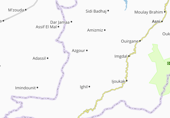 Kaart Plattegrond Anougal