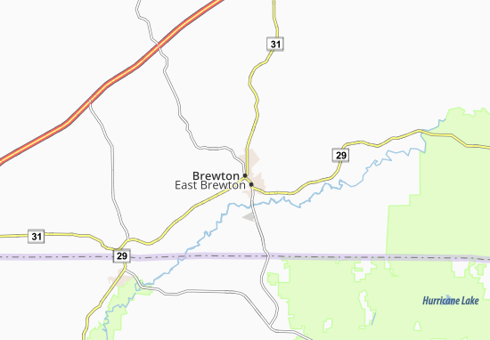 Mapa Brewton