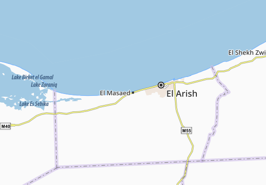 Karte Stadtplan El Masaed
