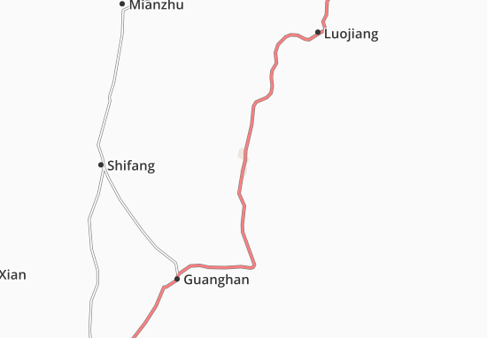 Karte Stadtplan Deyang