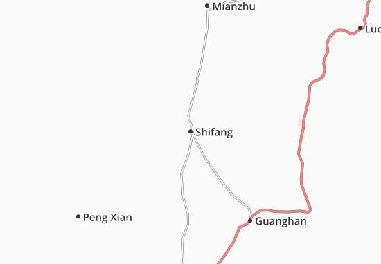 Karte Stadtplan Shifang