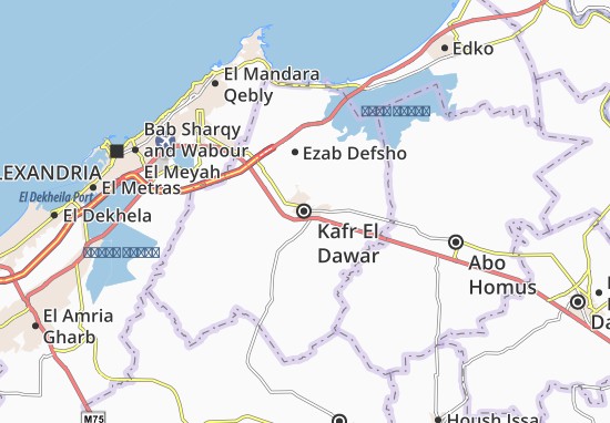 Kafr El Dawar Map